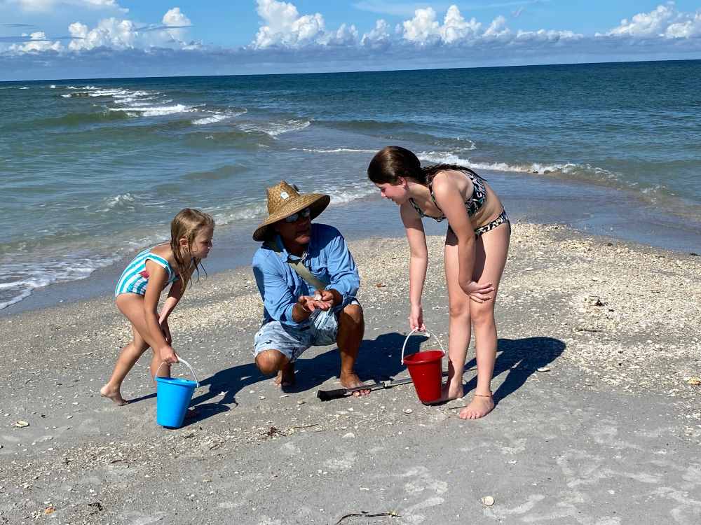 Shelling Capt Brian and children