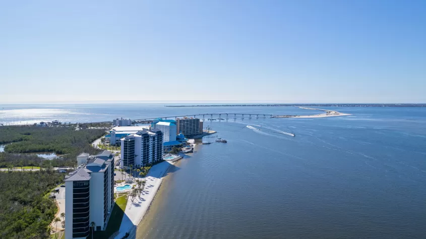 Aerial view of Sanibel Harbour Resort