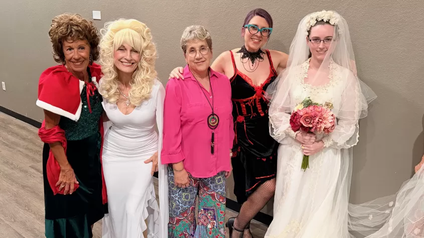 The Bride and Bridesmaids