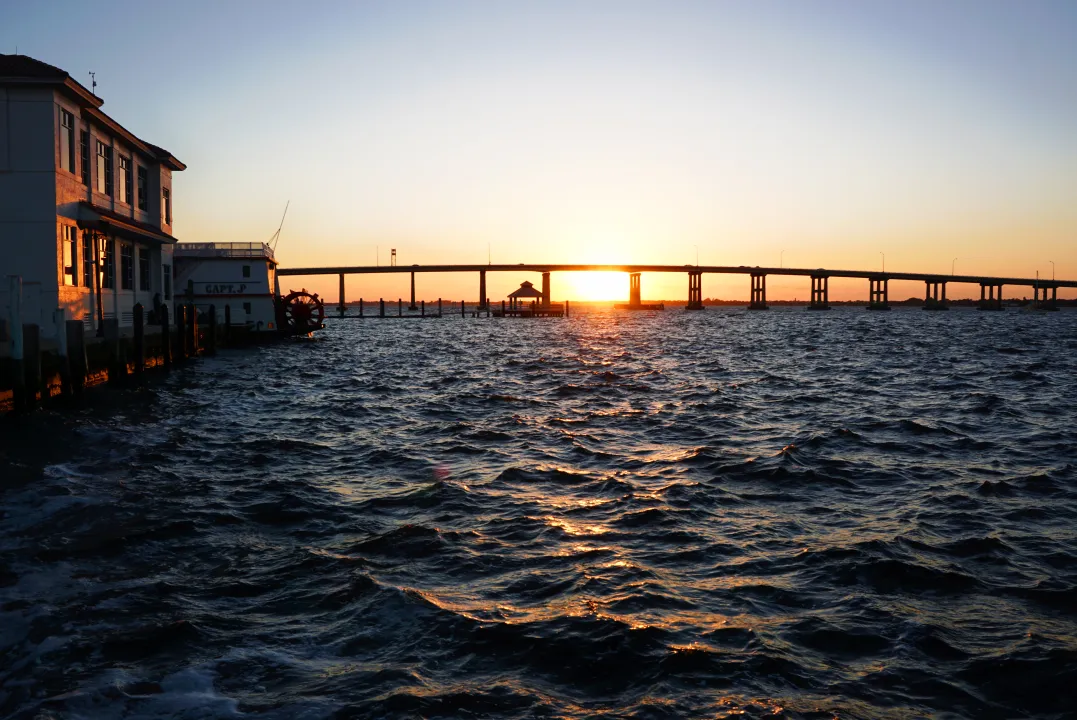 Downtown FM Bridge Sunset